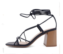 Load image into Gallery viewer, Women Heels/Black-Evelyn