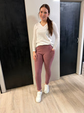 Load image into Gallery viewer, Women Warm Legging W/Pockets/Mauve-LA6189