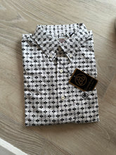 Load image into Gallery viewer, Men Long-Sleeved Shirt/Black White-038