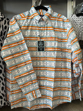 Load image into Gallery viewer, Men Long-Sleeved Shirt/Orange-049