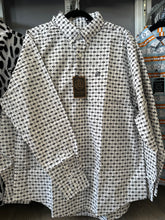 Load image into Gallery viewer, Men Long-Sleeved Shirt/Black White-038