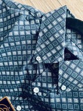 Load image into Gallery viewer, Men Long-sleeved Shirt/Teal-114