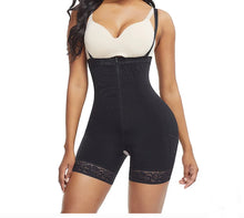 Load image into Gallery viewer, Women shapewear/Black-08-front zip