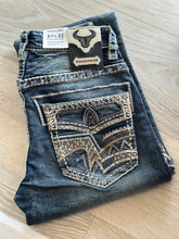 Load image into Gallery viewer, Mens Jeans Western Blue/Long 32-WJ-2354