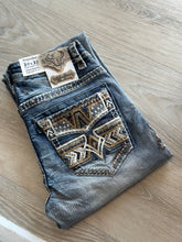 Load image into Gallery viewer, Mens Jeans Western Blue/Long 32-WJ2355
