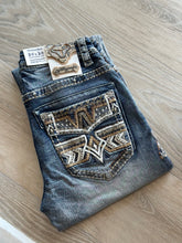 Load image into Gallery viewer, Mens Jeans Western Blue/Long 30-WJ2355