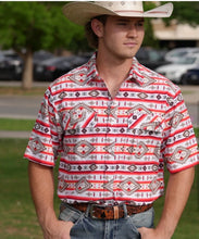 Load image into Gallery viewer, Men Cool Short Sleeve Shirt/Red-141