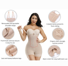 Load image into Gallery viewer, Women Shapewear/Nude-08-front zip