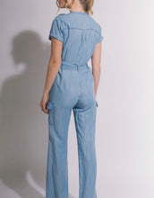 Load image into Gallery viewer, Women Jumpsuit/LT. Blue-3780RL