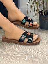 Load image into Gallery viewer, Women Sandals/Black-Crochet-105