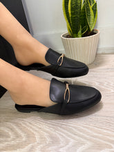 Load image into Gallery viewer, Women Flats/Black-Bellen-1