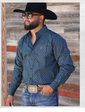 Load image into Gallery viewer, Long Sleeves Shirt/DK Green-169