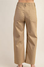 Load image into Gallery viewer, Women Ankle Cropped Summer Pants/Khaki-TG1175