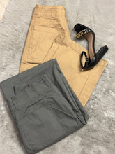 Load image into Gallery viewer, Women Ankle Cropped Summer Pants/Khaki-TG1175