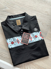 Load image into Gallery viewer, Men Polo/Azteca Black-P15