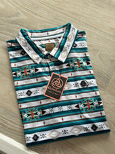 Load image into Gallery viewer, Men Polo/Aztec WhiteMent-P13