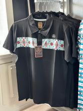 Load image into Gallery viewer, Men Polo/Azteca Black-P15