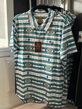 Load image into Gallery viewer, Men Polo/Aztec WhiteMent-P13