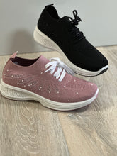 Load image into Gallery viewer, Women Tennis Shoes/Black-Knitting-1