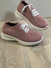 Load image into Gallery viewer, Women Tennis Shoes-Mauve-Knitting-1