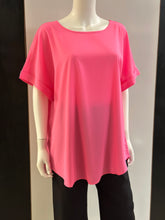 Load image into Gallery viewer, Women plus Top/Neon Fuchsia-QT-3500XN