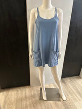 Load image into Gallery viewer, Women Mini Dress-Romper/Blue-C-3405A5